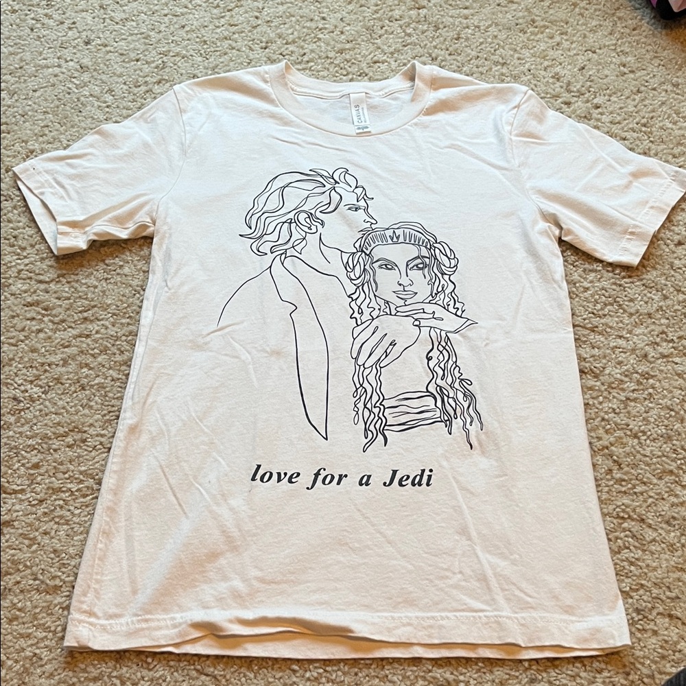 White Graphic Star Wars shirt, Anakin & Padme